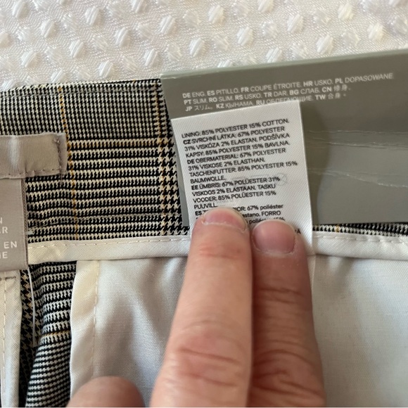 H&M Gray Slim Fit Trousers (1-214) - Picture 8 of 8